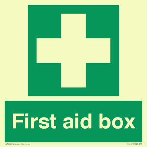 first aid box